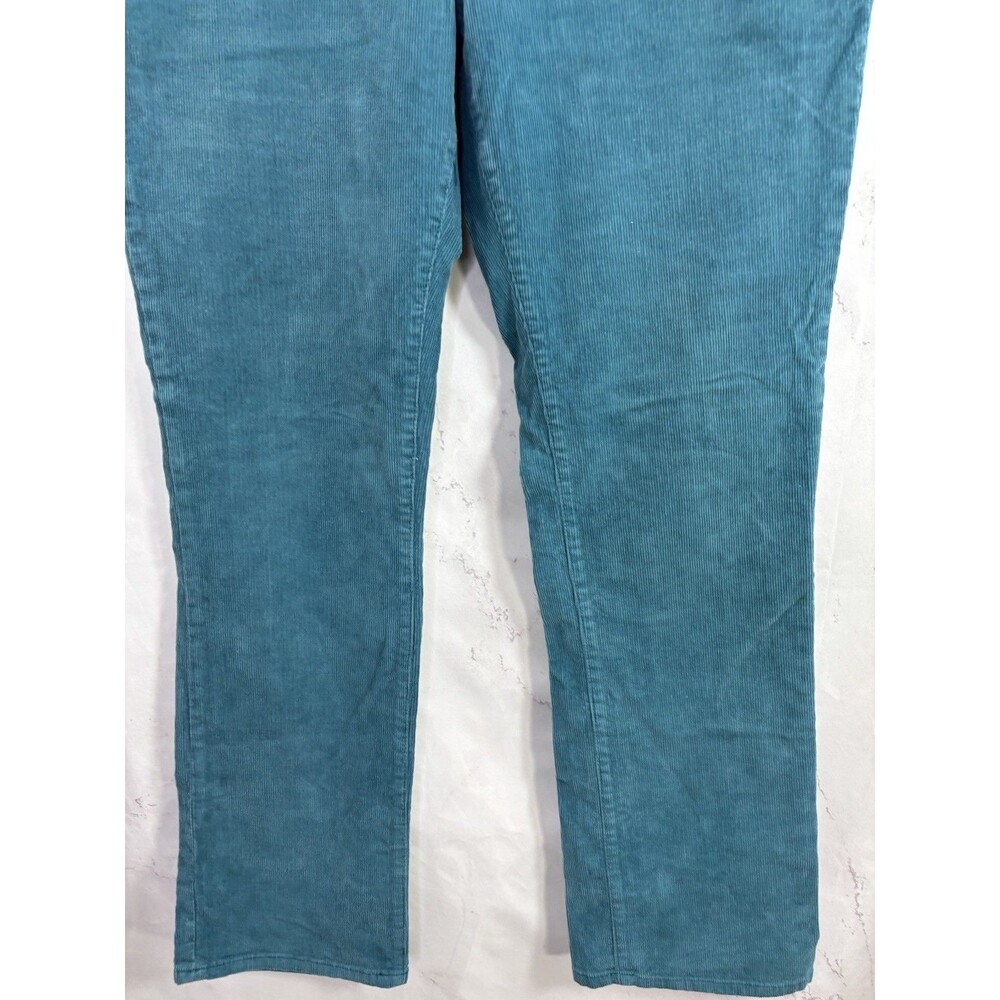 Vintage y2k VOLCOM Teal Corduroy Modern Straight Pant Mens 36 Mallcore 00s Retro - Picture 10 of 15
